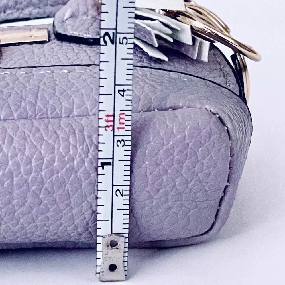 NWT Gorgeous Purple Pu Leather Purse Bag Charm Lobster Keyring Keyring Keyholder